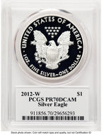 2012-W Proof Silver Eagle 1 oz TD Rogers PCGS PR70 (781017162)