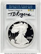 2022-W Proof Silver Eagle 1 oz TD Rogers PCGS PR70