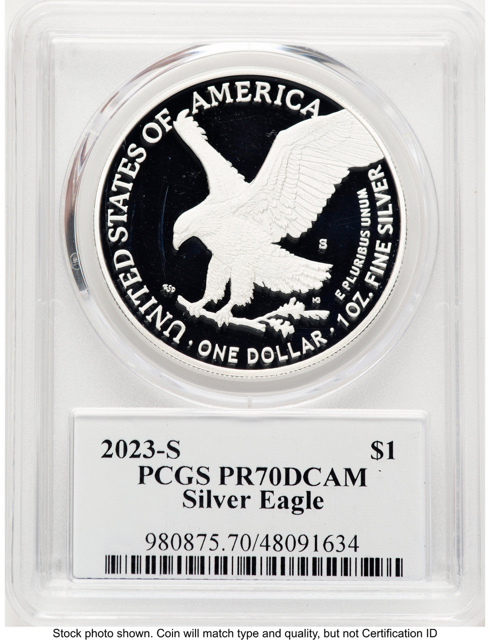 2023-S Proof Silver Eagle 1 oz TD Rogers PCGS PR70