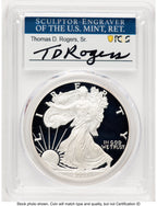 2007-W Proof Silver Eagle 1 oz TD Rogers PCGS PR70