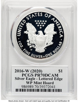 2016-W Proof Silver Eagle 1 oz WP Mint Hoard TD Rogers PCGS PR70