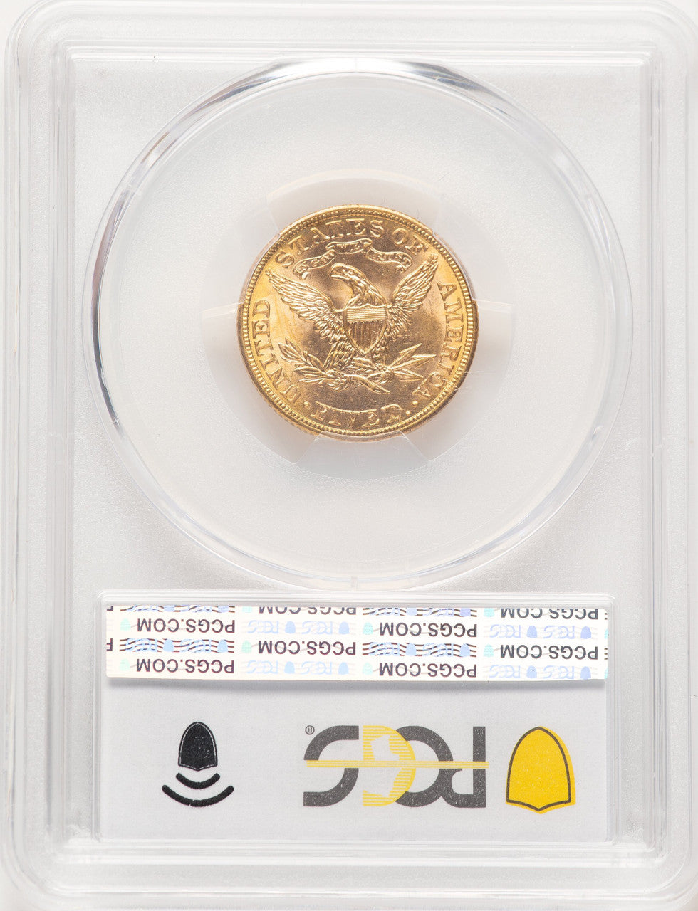 1908 $5 Liberty Liberty Half Eagle PCGS MS65 (781049001)