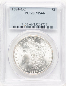 1884-CC Morgan Dollar PCGS MS66 (781055045)
