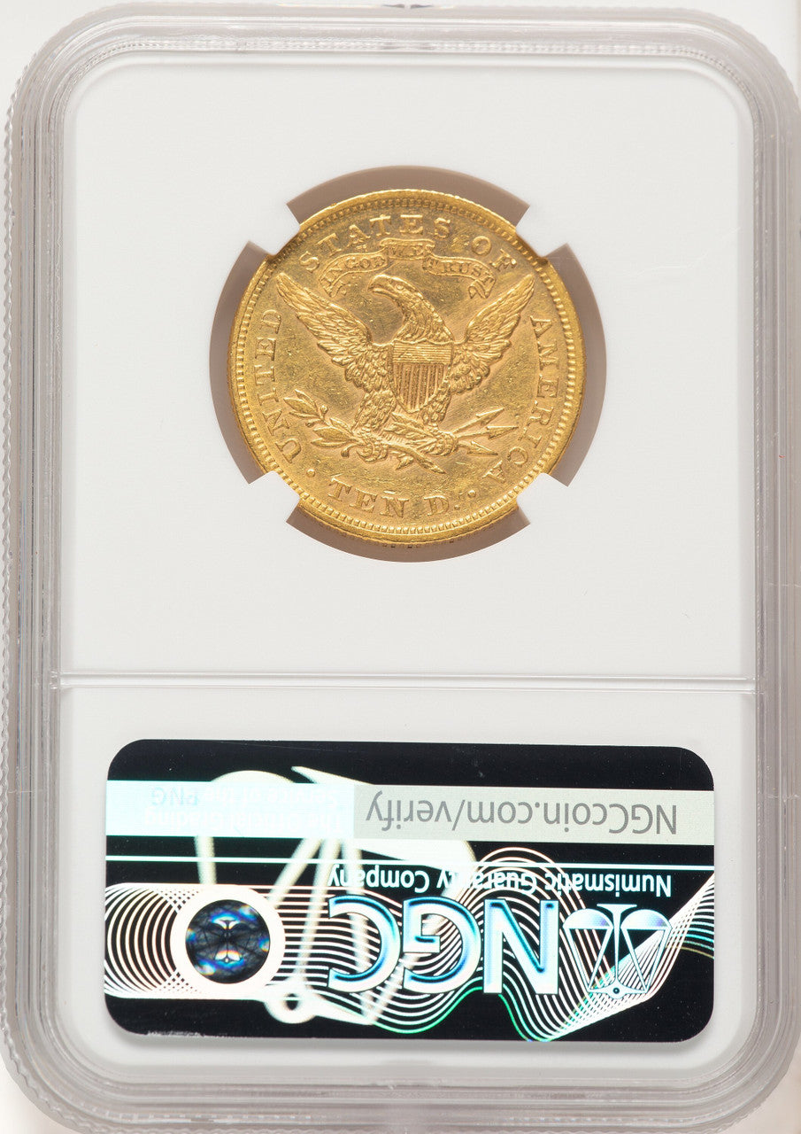 1866 $10 Liberty Eagle NGC AU55 (781068001)