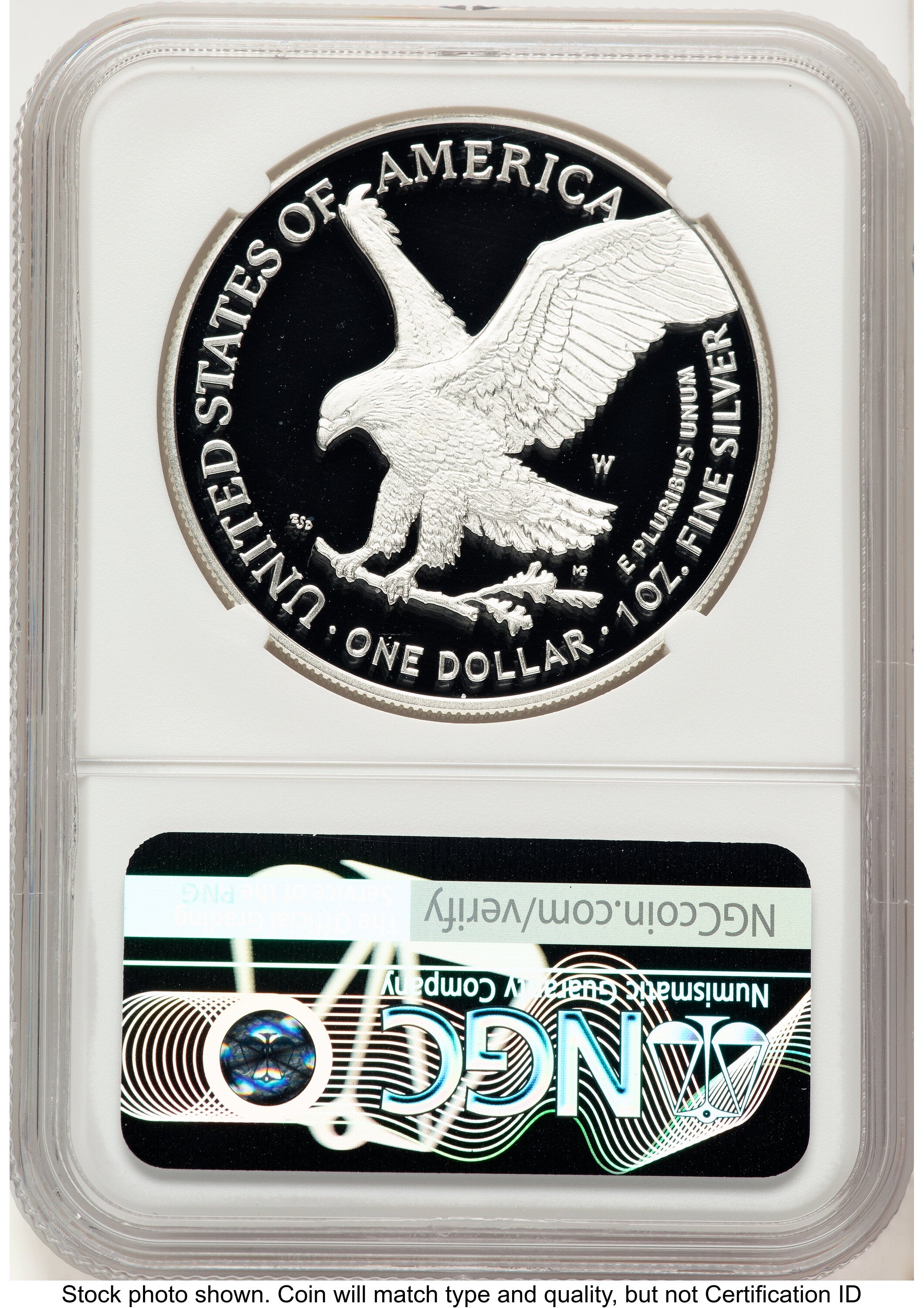 2025-W Proof Silver Eagle Privy Laser Engraved 1 oz FDI Kenneth Bressett Red Book NGC PF70