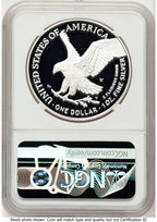 2025-W Proof Silver Eagle Privy Laser Engraved 1 oz FDI Jeff Garrett Red Book NGC PF70