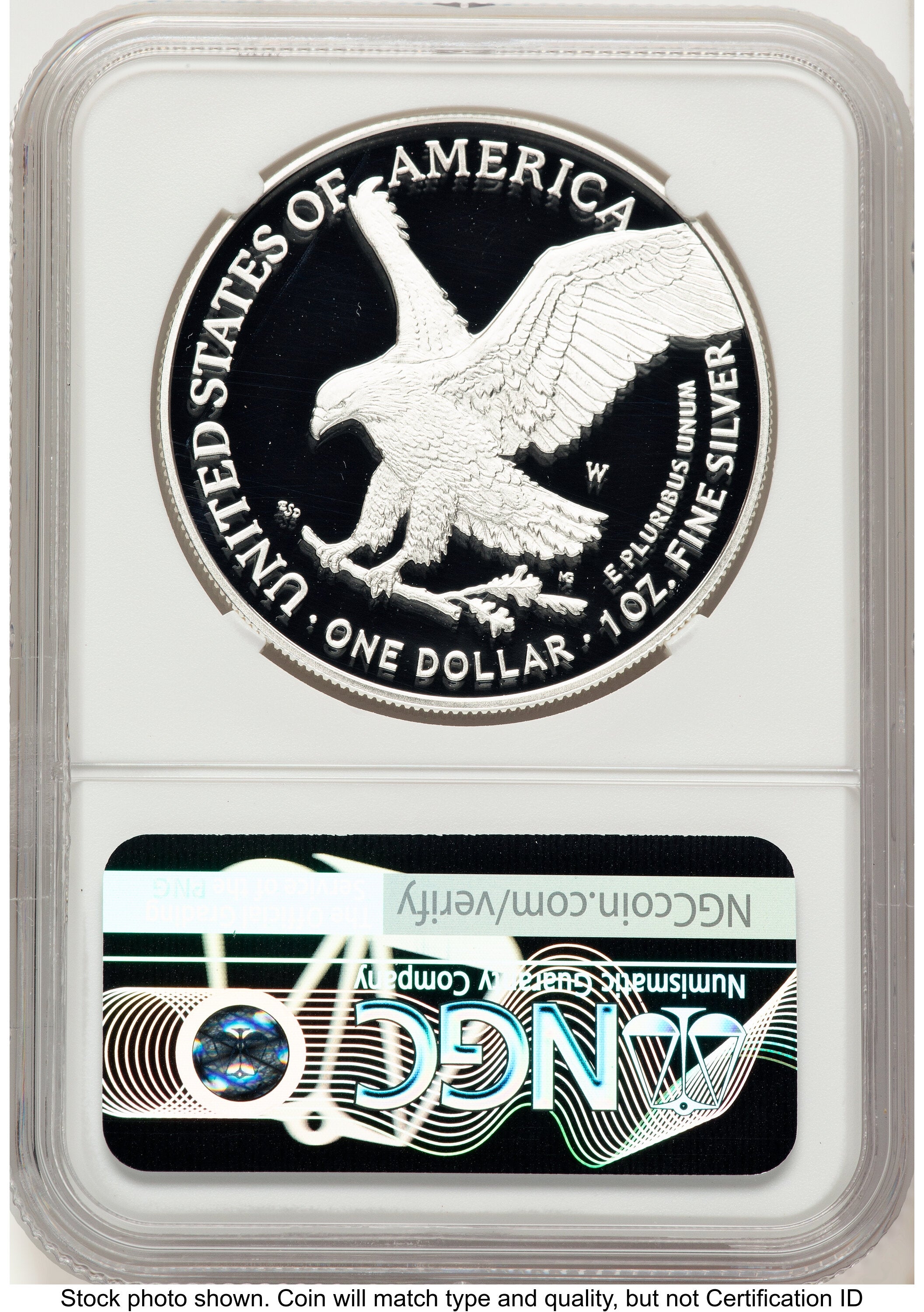 2025-W Proof Silver Eagle Privy Laser Engraved 1 oz FDI Jeff Garrett Red Book NGC PF70