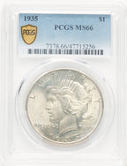 1935 Peace Dollar PCGS MS66 (781082002)
