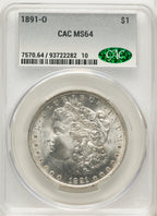 1891-O Morgan Dollar CACG MS64