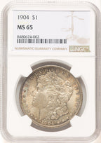 1904 Morgan Dollar NGC MS65 (781093005)