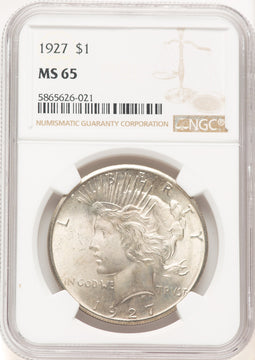 1927 Peace Dollar NGC MS65 (781093008)