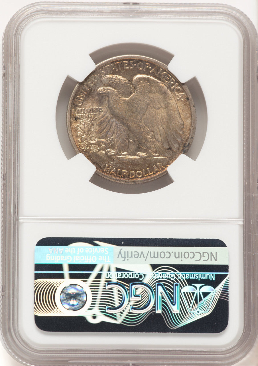 1917-S 50C REVERSE Walking Liberty Half Dollar NGC MS64 (781146001)