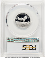 2000-W Proof Platinum Eagle 1/4 oz Blue Gradient PCGS PR70