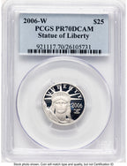2006-W Proof Platinum Eagle 1/4 oz Blue Label PCGS PR70 (781206029)