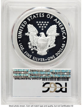 2017-W Proof Silver Eagle 1 oz FS Eagle Label PCGS PR70