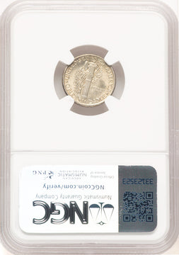 1919-D 10C FB Mercury Dime NGC MS65