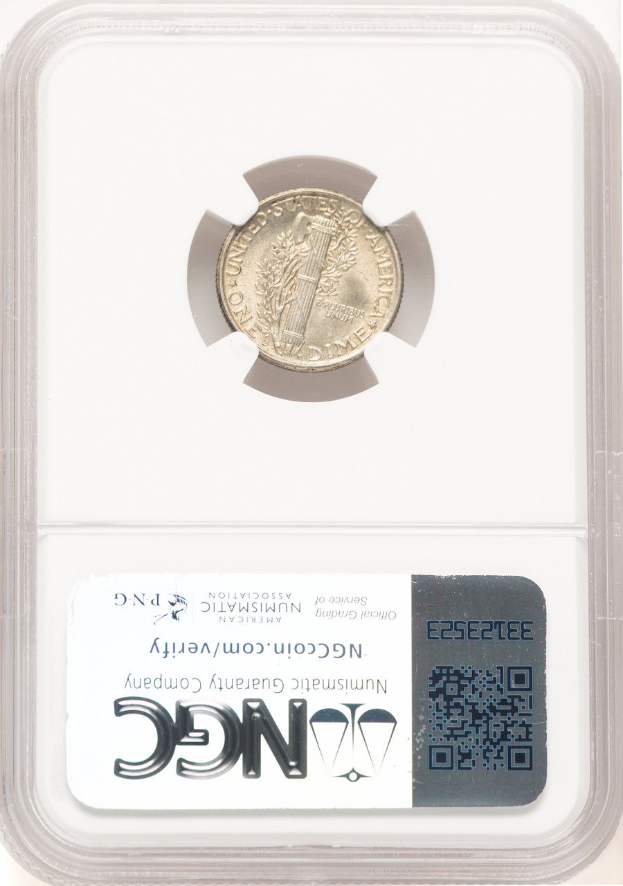 1919-D 10C FB Mercury Dime NGC MS65