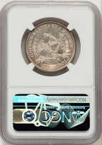 1853 50C Arrow and Rays Seated Half Dollar NGC MS66