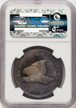 1839 Name Omitted Judd-104 Restrike Gobrecht Dollar NGC MS64