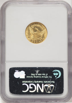 1829 $2.50 Early Quarter Eagle NGC MS63