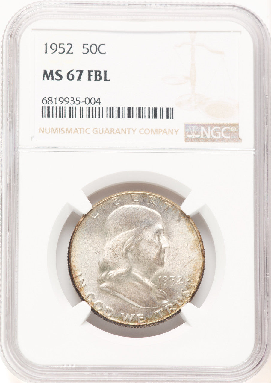 1952 50C FL Franklin Half Dollar NGC MS67 (781313007)