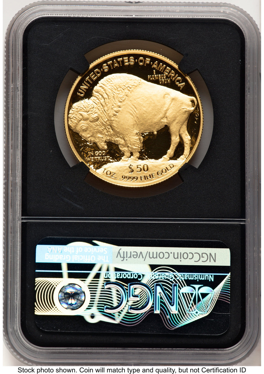 2021-W Proof Gold Buffalo 1 oz FDI NGC PF70 Ed Moy