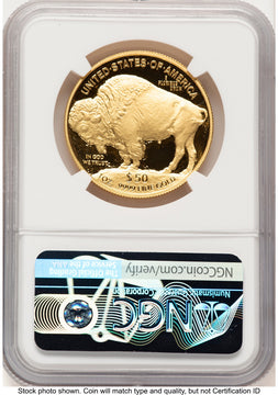 2021-W Proof Gold Buffalo 1 oz FDI Mike Castle NGC PF70 (781315009)