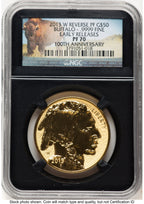 2013-W Reverse Proof Gold Buffalo 1 oz ER Bison Label NGC PF70