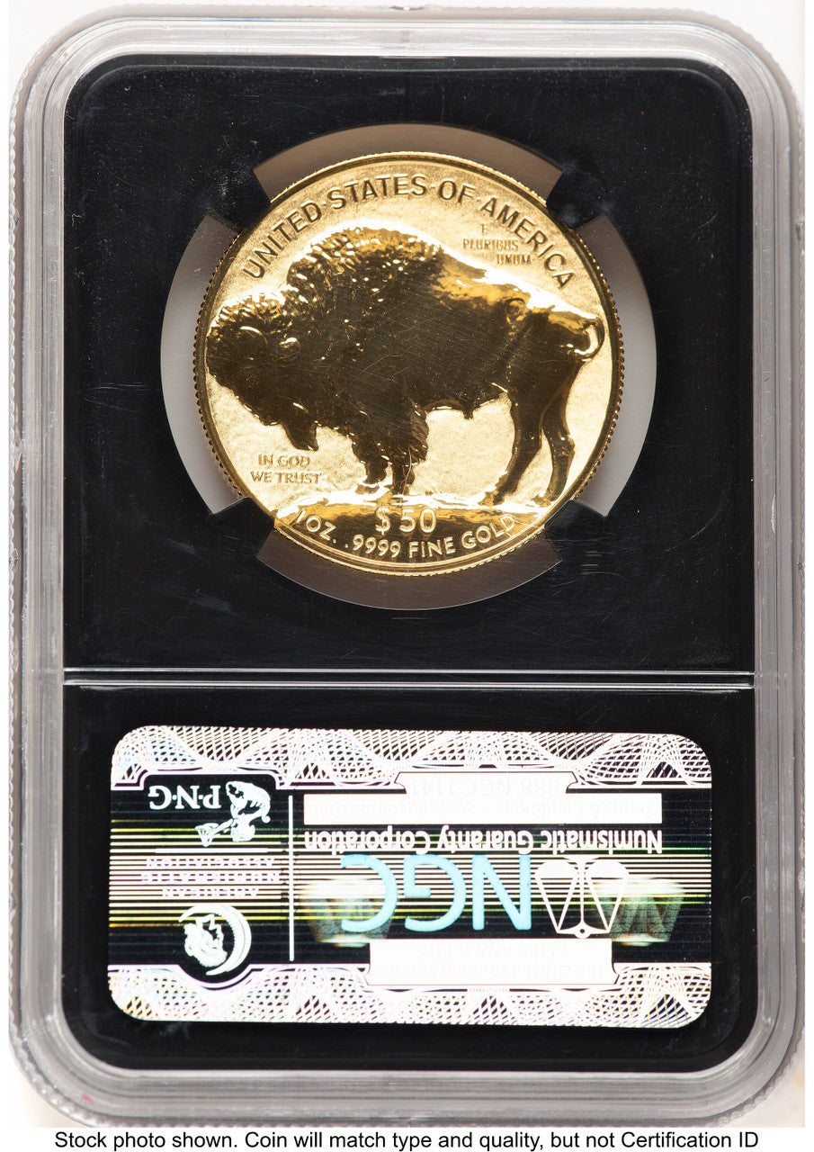 2013-W Reverse Proof Gold Buffalo 1 oz ER Bison Label NGC PF70