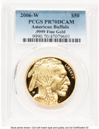 2006-W Proof Gold Buffalo 1 oz Blue Gradient PCGS PR70