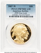 2007-W Proof Gold Buffalo 1 oz Blue Gradient PCGS PR70