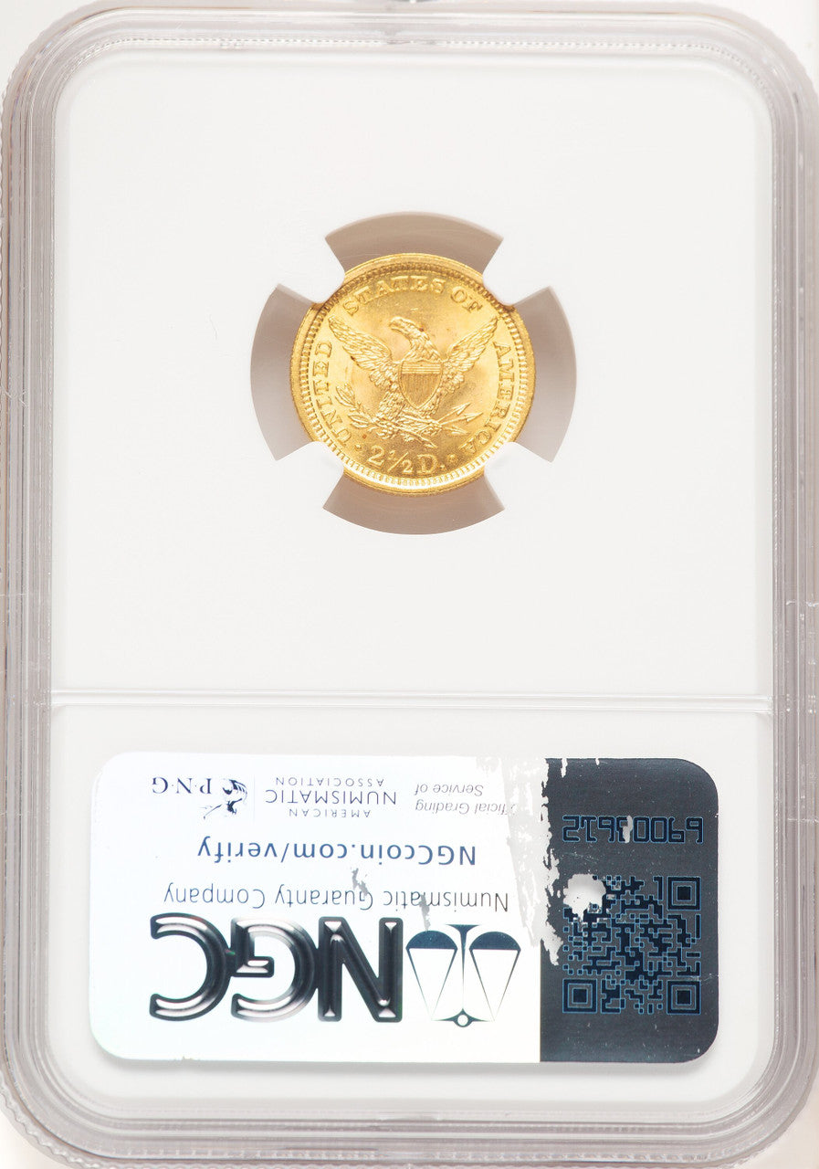 1898 $2.50 Liberty Quarter Eagle NGC MS66+ (781342004)
