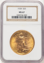 1928 $20 Saint-Gaudens Double Eagle NGC MS67 (781342017)
