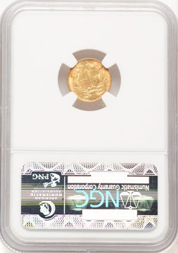 1888 G$1 Brown Label Gold Dollar NGC MS62