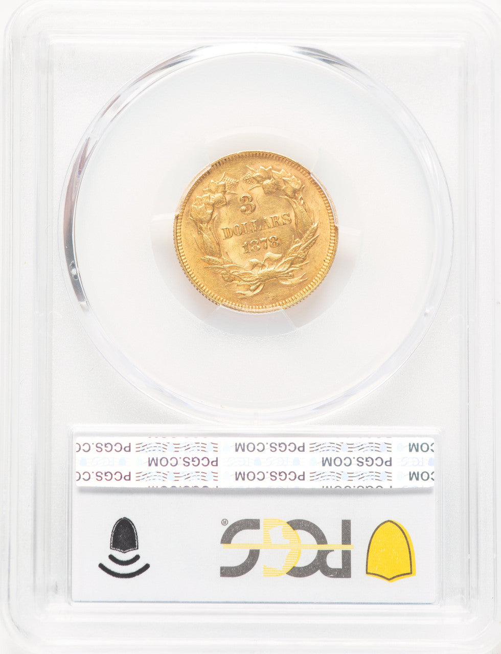 1878 $3 Three Dollar Gold Pieces PCGS MS62 (781392008)