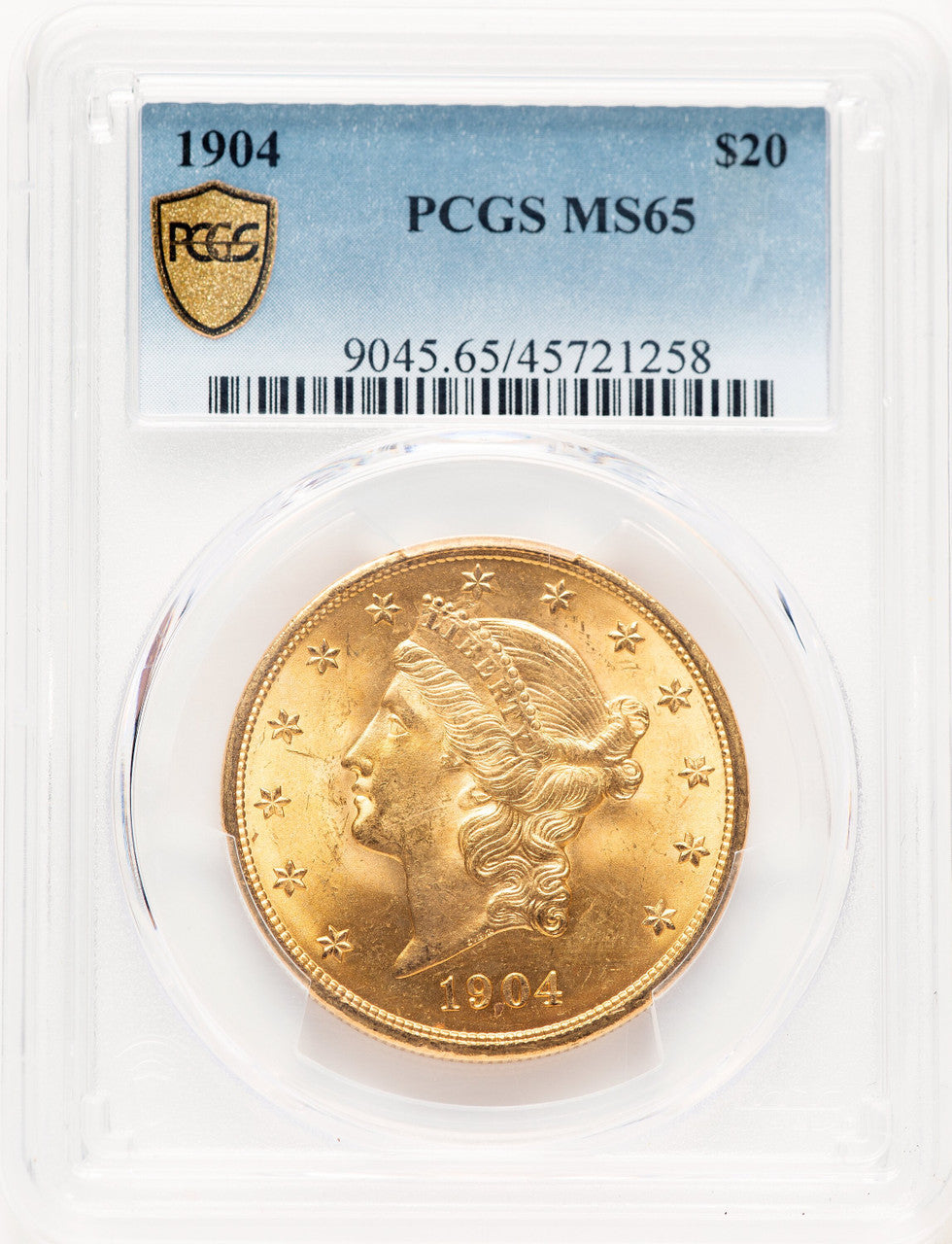 1904 $20 Liberty Liberty Double Eagle PCGS MS65 (781392063)