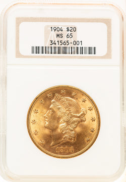 1904 $20 Liberty Liberty Double Eagle NGC MS65 (781392064)