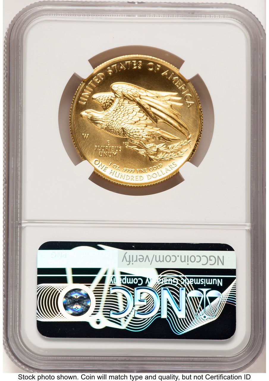 2015-W G$100 American Liberty High Relief Brown Label NGC MS70 (781404008)