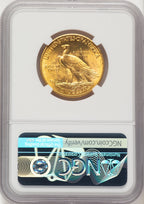 1932 $10 CAC Brown Label Indian Eagle NGC MS64
