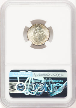 1947 10C FB Roosevelt Dime NGC MS68