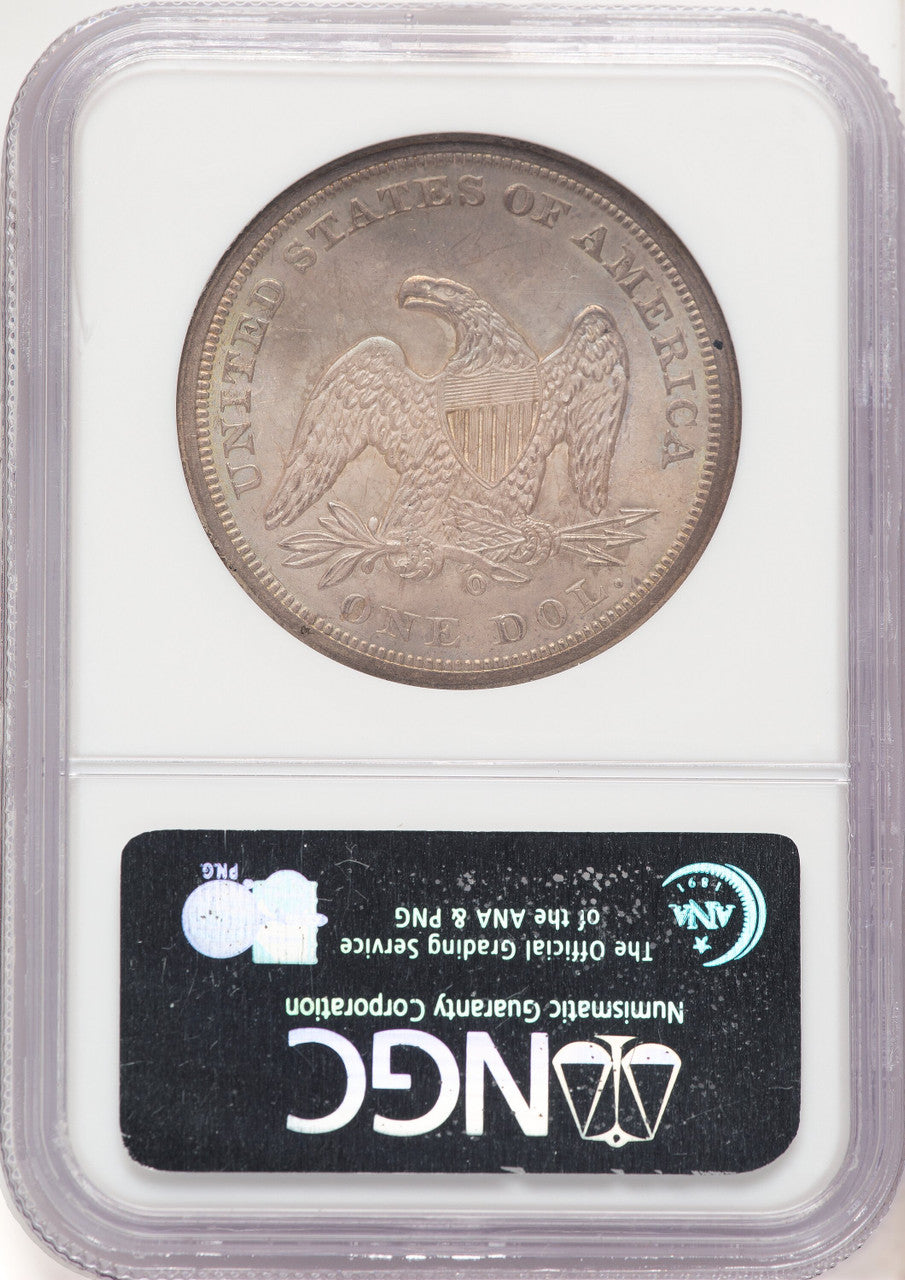 1860-O Seated Dollar NGC MS66