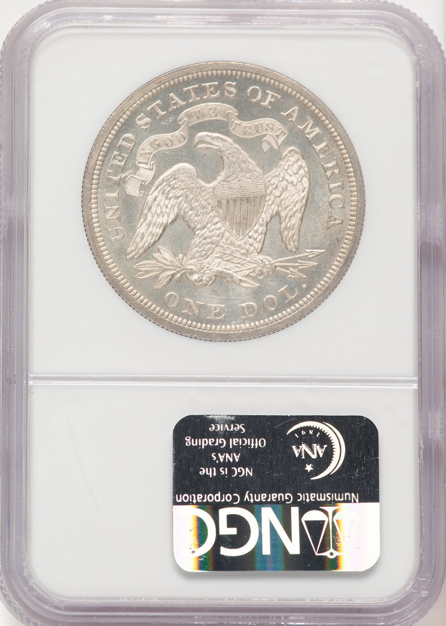 1869 Seated Dollar NGC MS65
