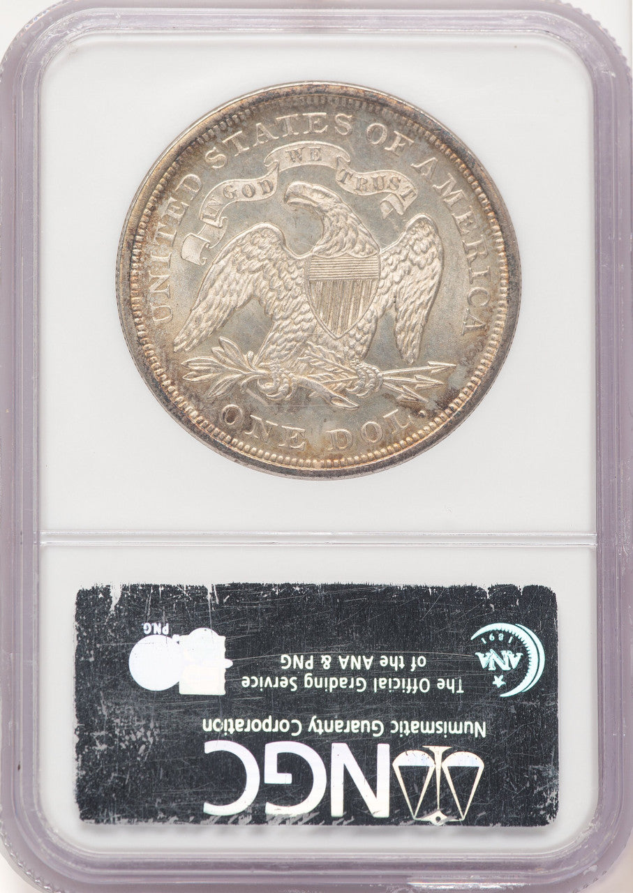1871 Seated Dollar NGC MS65