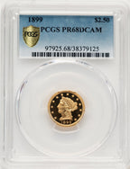 1899 $2.50 Proof Liberty Quarter Eagle PCGS PR68