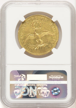 1795 $10 13 Leaves Early Eagle NGC AU55