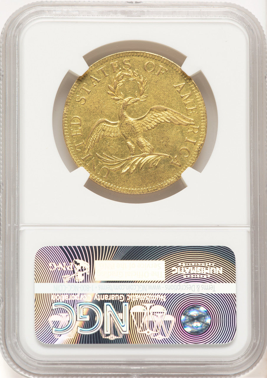 1795 $10 13 Leaves Early Eagle NGC AU55