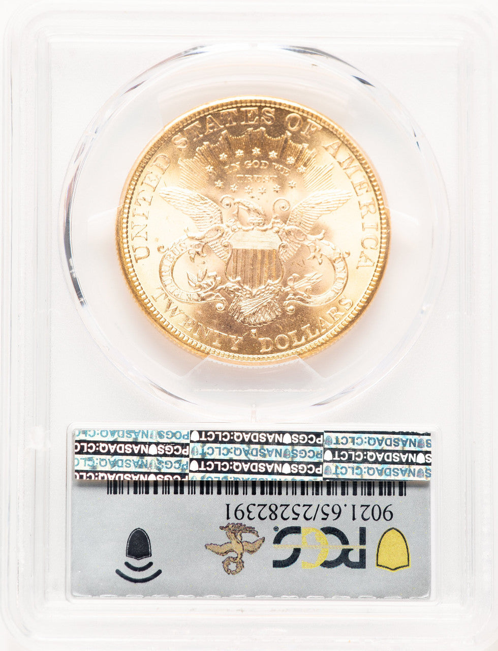 1892-S $20 Liberty Double Eagle PCGS MS65