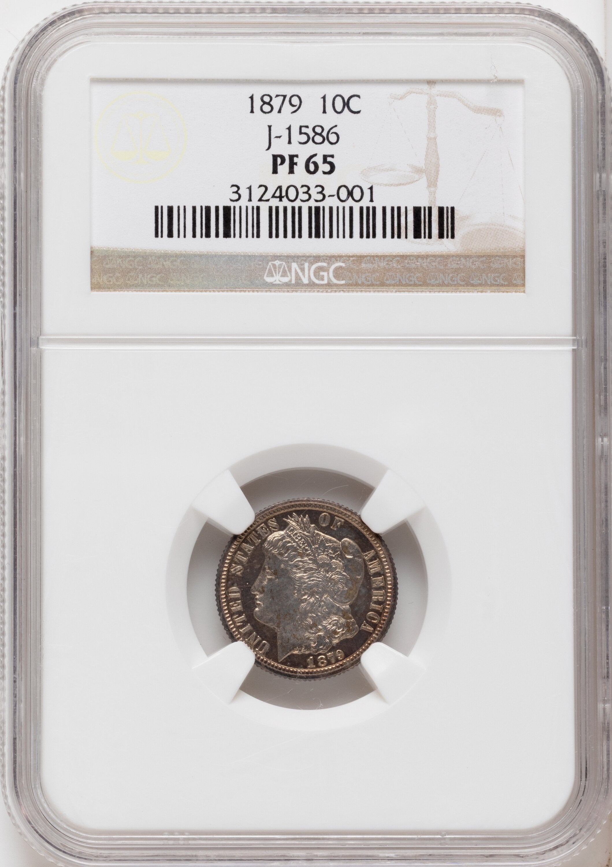 1879 10C J-1586 Patterns NGC MS65