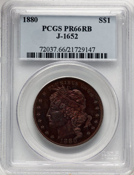 1880 J-1652 RB Patterns PCGS MS66