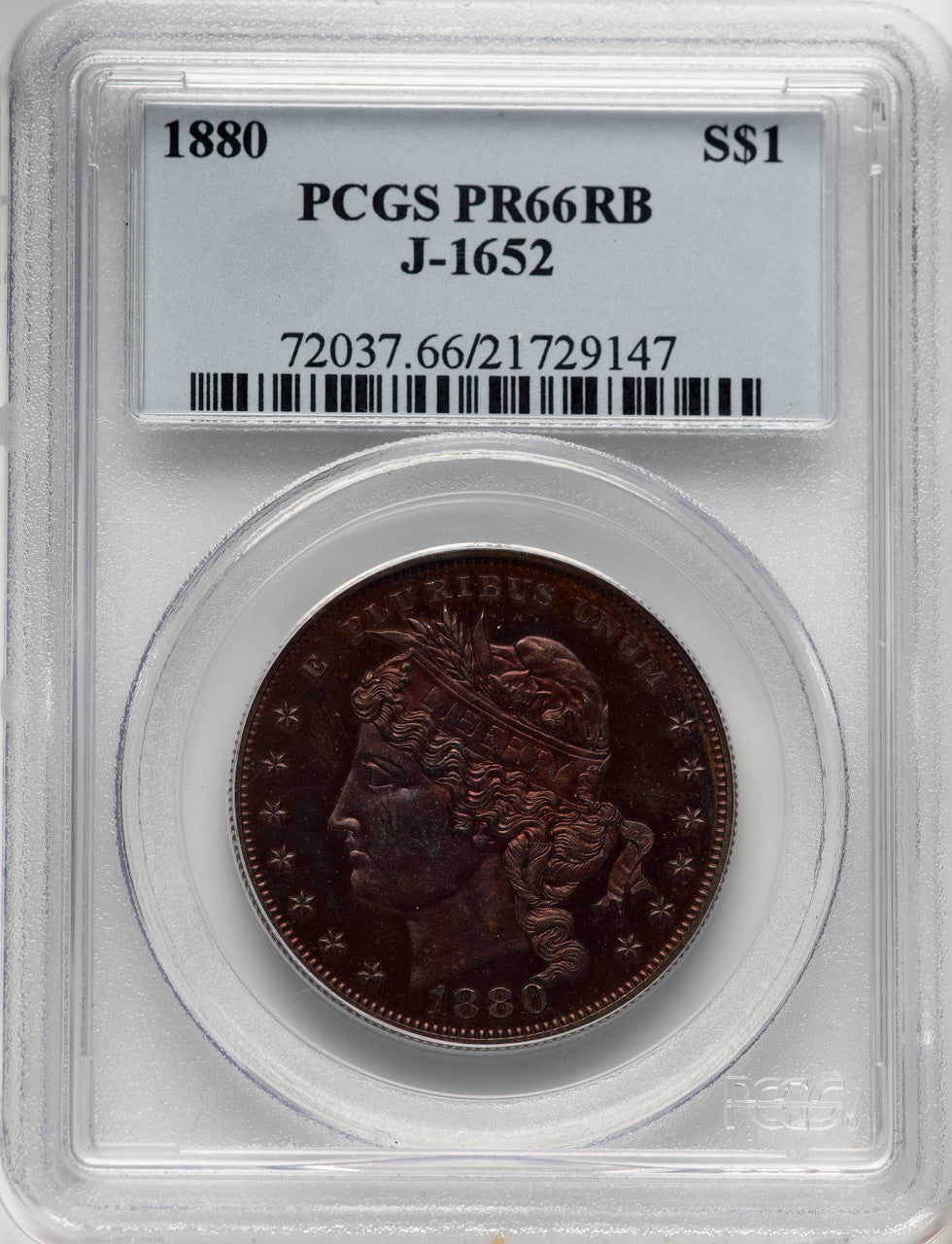 1880 J-1652 RB Patterns PCGS MS66